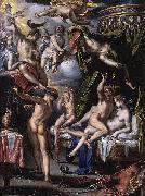 Joachim Wtewael Mars and Venus Surprised by Vulcan. France oil painting artist